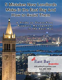 eBook cover: 5 Mistakes New Landlords Make in the East Bay