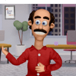 Animated character video talking about "The Landlord Blues" and explaining All East Bay Properties management services.