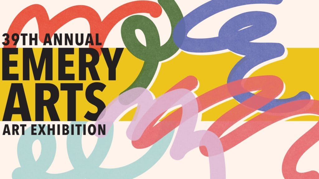 Logo for Emery Arts, the 39th annual Emeryville Art Exhibition