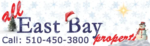 Logo for All East Bay Properties with a Christmas/Holidays theme