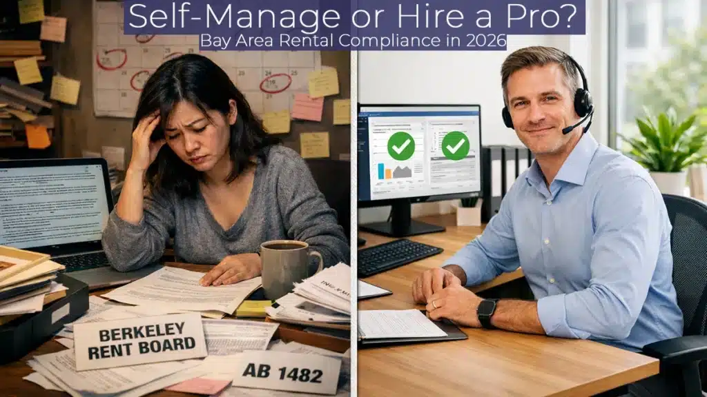 Self-managing vs. professional property management comparison for East Bay landlords — the hidden costs of doing it yourself