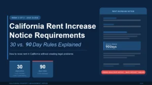 California Rent Increase Notice Requirements, 30 90 day rules explained