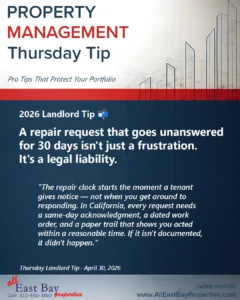 A repair request that goes unanswered for 30 days isn't just a frustration. It's a legal liability.