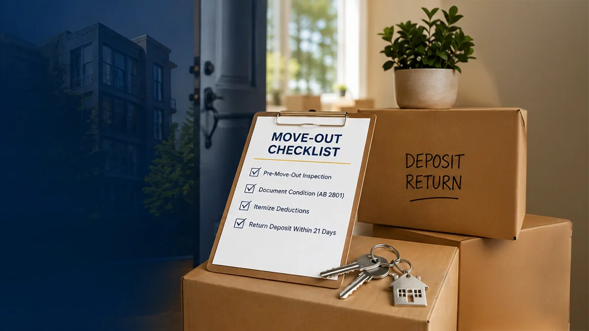 California Tenant Move-Out: The Complete Landlord Checklist for 2026 Hero