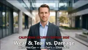Normal Wear & Tear vs. Damage: California Security Deposit Deductions (2026)