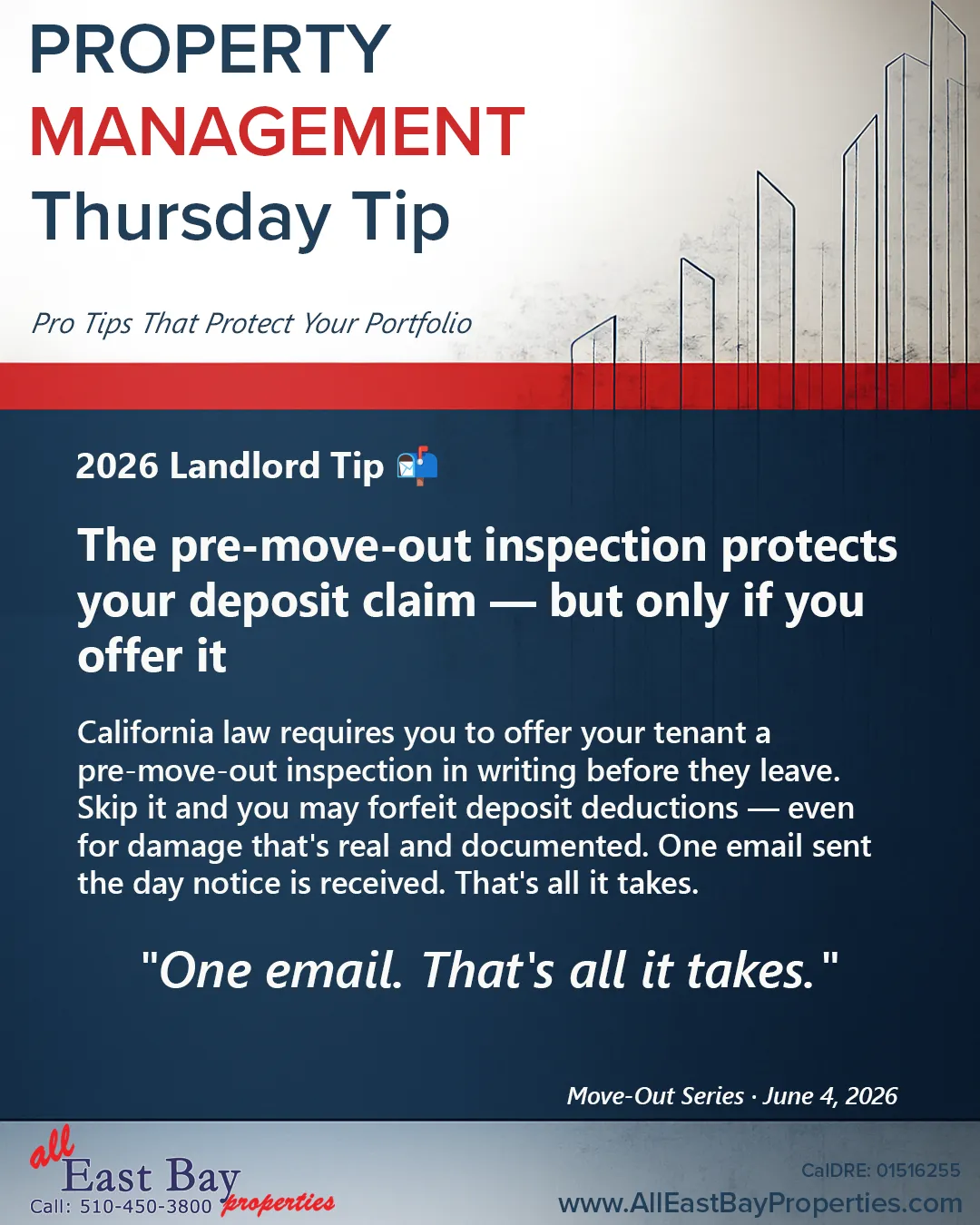 The Pre-Move-Out Inspection Protects Your Deposit Claim — But Only If You Offer It
