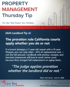 The proration rule California courts apply whether you do or not